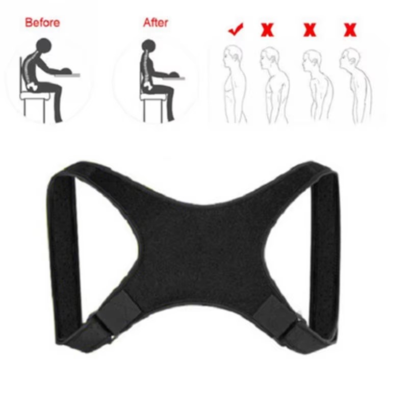 Back Protection Correction Belt, Breathable Hunchback Correction Posture Correction Belt, Diving Material Back Corrector