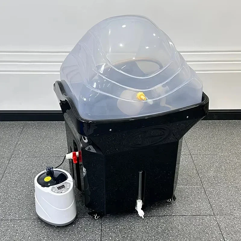 Hair salon movable sink shampoo bed with water tank Japanese shampoo bed spa bed portable shampoo basin hairdressing tools