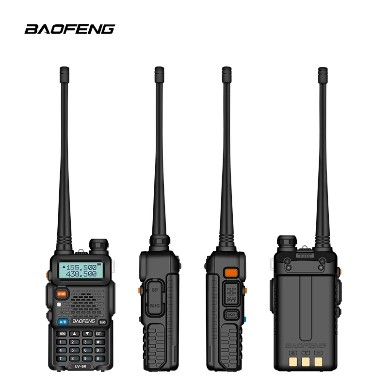 2pcs 5w uv5r baofeng walkie talkie dualband vhf uhf typ c langstrecken fm tragbarer ham cb funkgeräte handheld transceiver