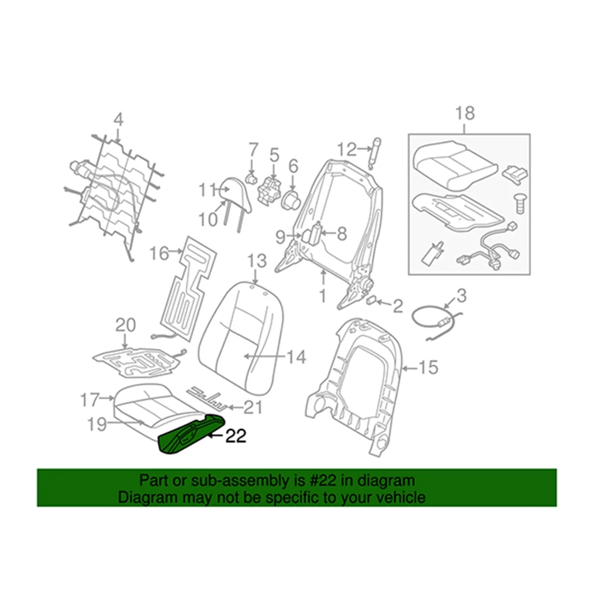 Zierabdeckung für den linken Fahrerseitensitzschutz 39984346   Für Volvo S40 MK2 V50 2004-2012 Autositz-Einstellverkleidung, äußere Abdeckung