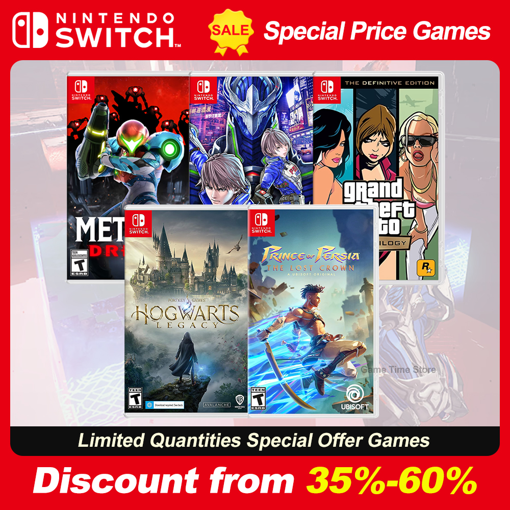 Juegos Nintendo Switch Games Ofertas Metroid Dread Astral Chain GTA Grand Theft Auto Hogwarts Legacy Xenoblade 3 Prince Persia