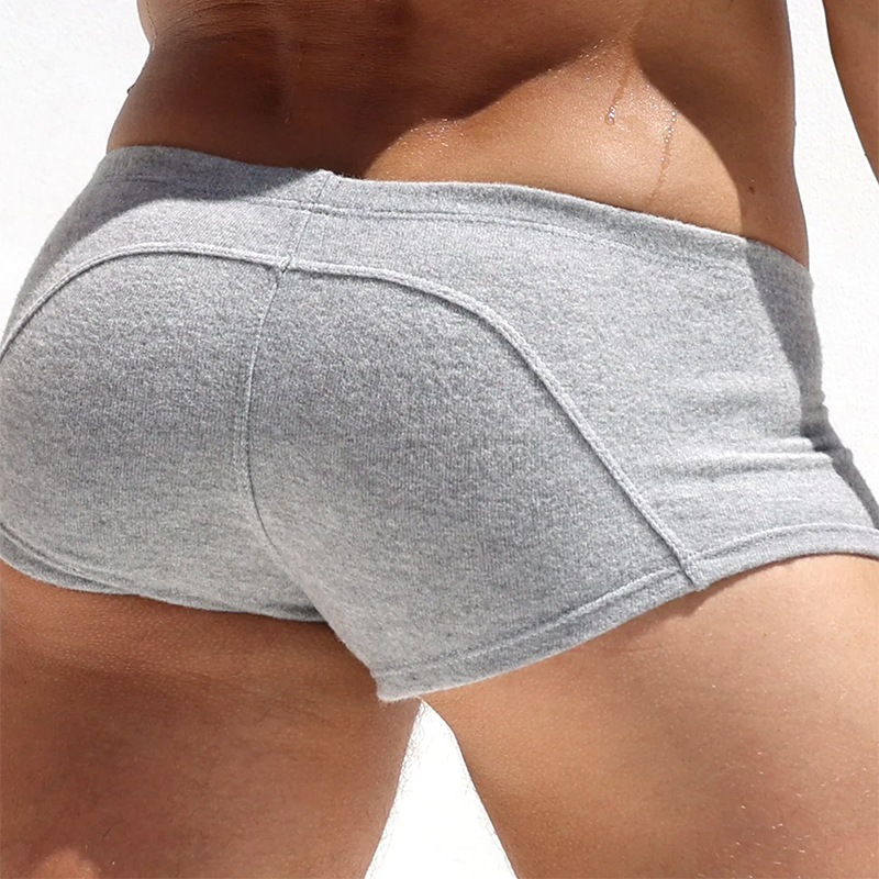 Casual Herren Gerippte Shorts Slim Fit Einfarbig Elastische Slim Fit Shorts Männer Sommer Sexy Dünne Pyjamas Shorts Herbst männer Shorts