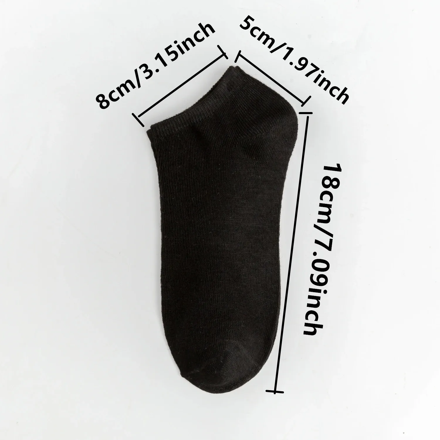 10 pares/calcetines de hombre primavera/verano finos, transpirables, calcetines de algodón de poliéster suave calcetines tobilleros de negocios informales negros calcetines de barco Si