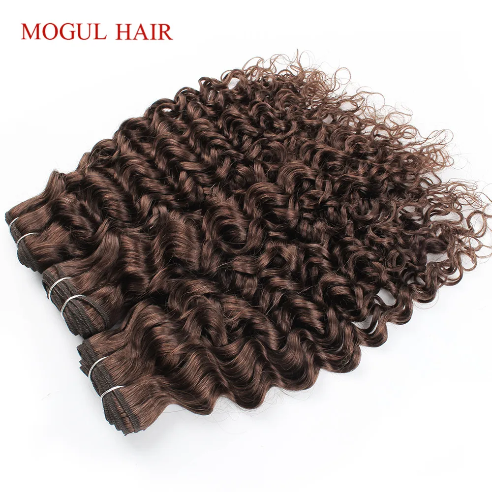 1 Bundle Water Wave สีน้ำตาลเข้ม Ombre ผมสีบลอนด์สีดำธรรมชาติ10-30นิ้ว Remy เส้นผมมนุษย์ extension Mogul ผม