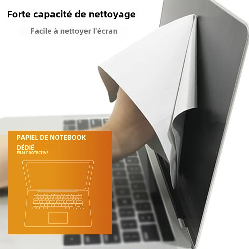 Pour MacBook Pro 13/15/16 pouces microfibre anti-poussière écran d'ordinateur portable chiffon de nettoyage protection cahier paume clavier couverture couverture
