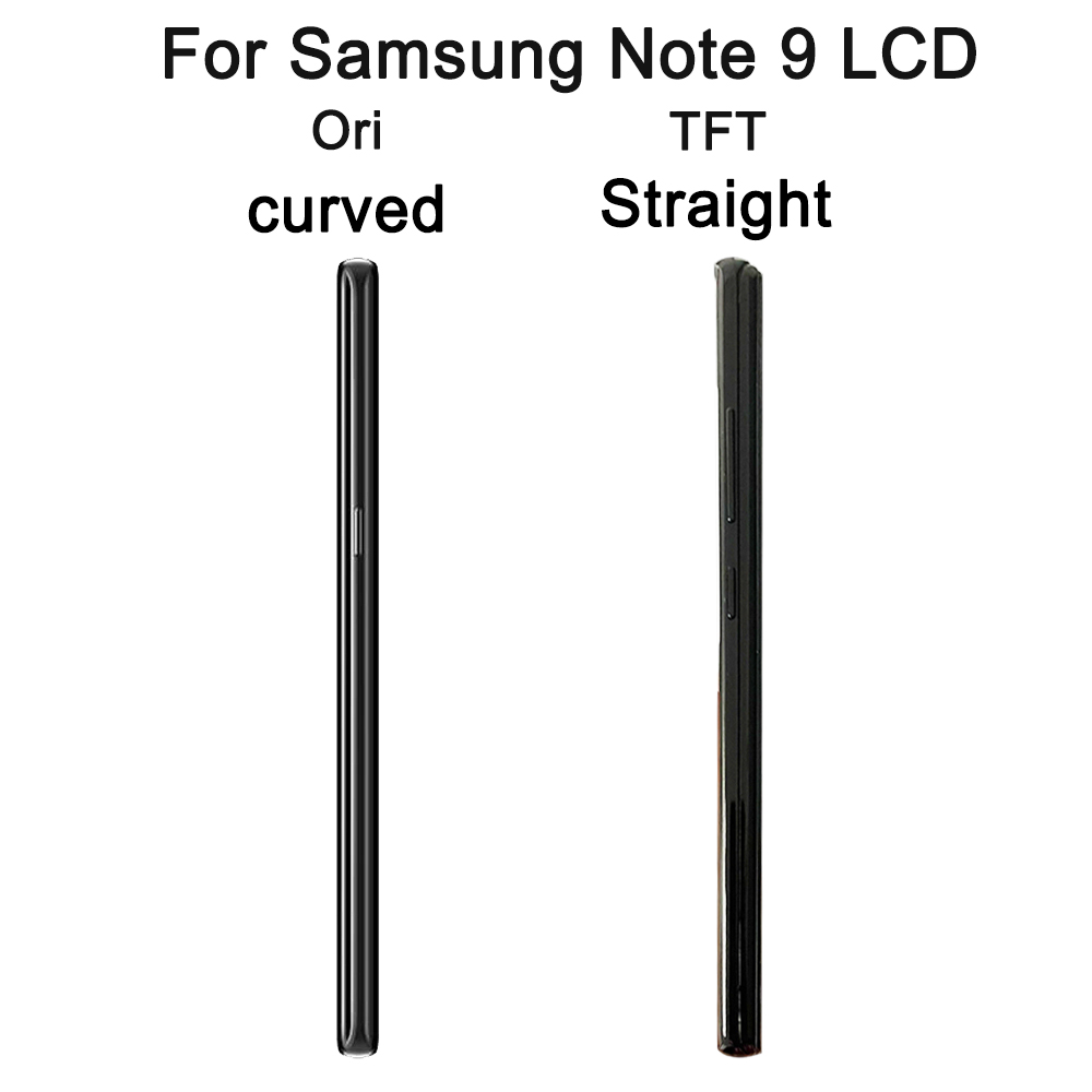 100% テストサムスン Note9 液晶ディスプレイタッチスクリーンデジタイザアセンブリサムスン注 9 N960F N960U N9600 液晶フレーム