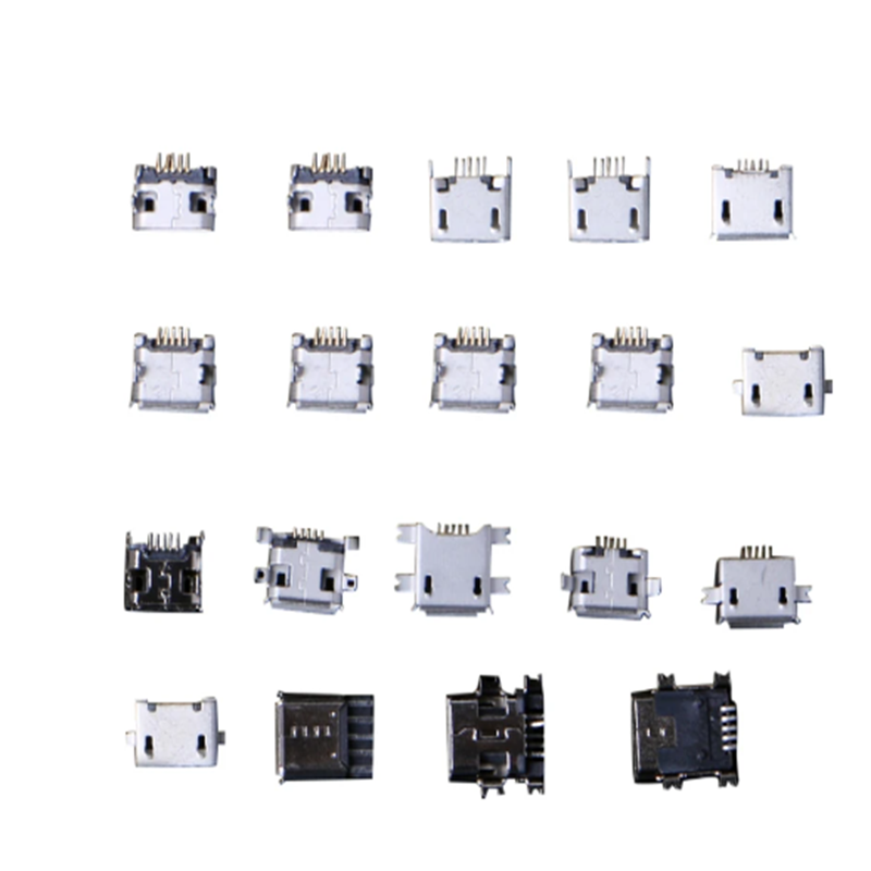 50/100pcs/box Micro USB Jack Port Socket Connector Adapter Kit For Phone MP3/4/5 Computer Laptop Repair Tool parts