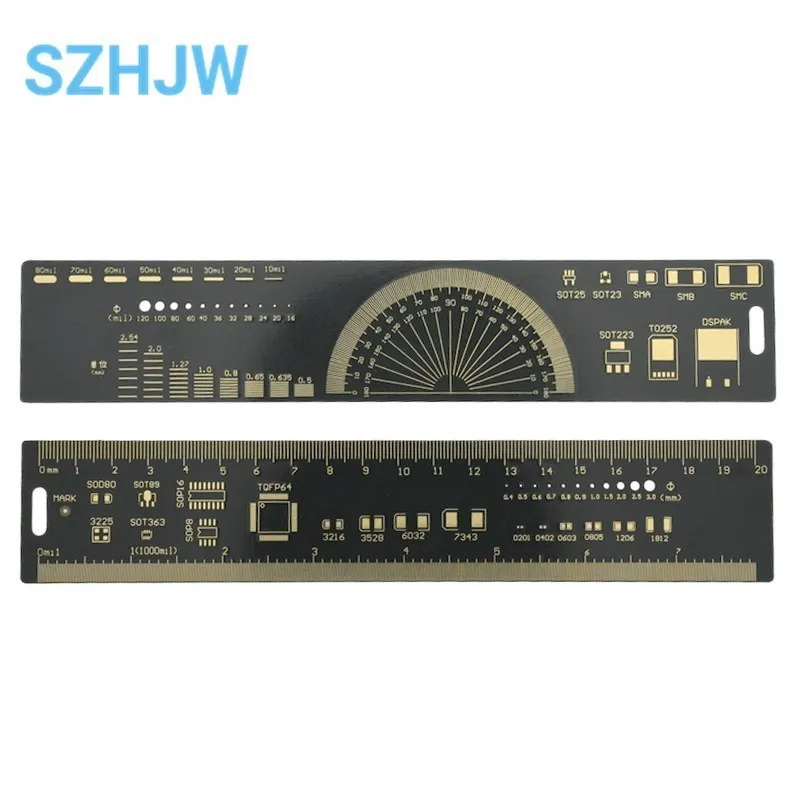 5 Type 9CM 15CM 20CM 25CM 30CM PCB Ruler Multi-functional Measuring Tool Resistor Capacitor Chip IC SMD Diode Transistor