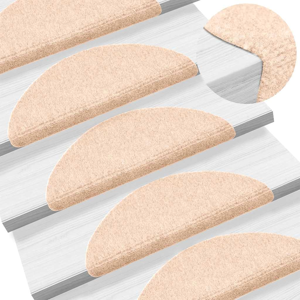 Stair Mats Self-adhesive 20 pcs Cream 56x1 for X3 cm