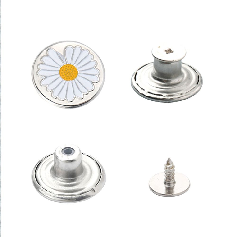 Botones para pantalones vaqueros con destornillador, accesorios de costura, hebilla de cintura de 17mm, extensores de cintura sin clavos, 10 unids/lote por paquete
