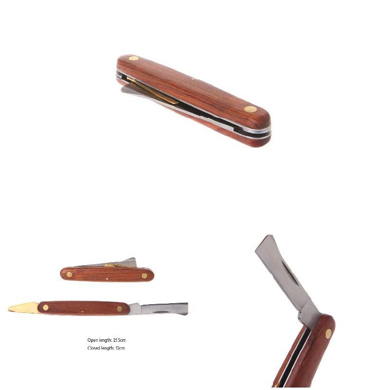 Grafting Cutter Tool Foldable Grafting Pruning Knife Professional Garden Grafting Cutter Stainless Steel Gardening Tools