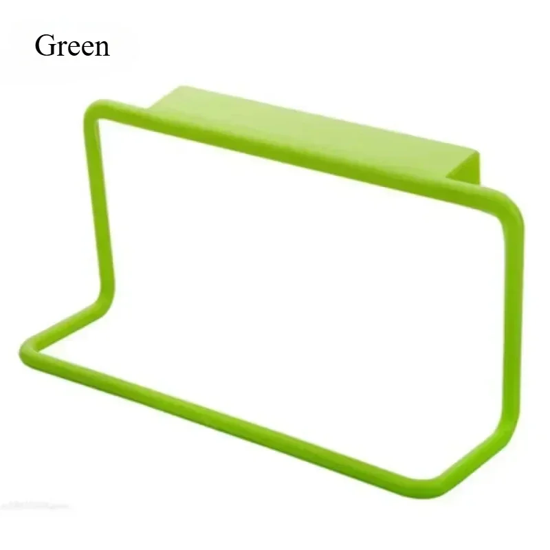 1Pcs Plastic Hanging Holder Towel Rack Cupboard Cabinet Door Back Multifunction  Home Storage Organizer Kitchen Accessories