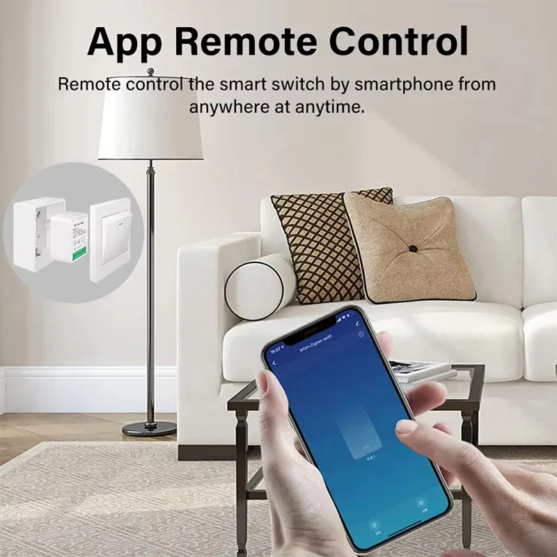 WiFi Smart Home Schakelaar Draadloos 16A/20A Relaismodule Afstandsbediening 2-wegbediening App Spraakbesturing Timer Alexa Google Home AC100-240V