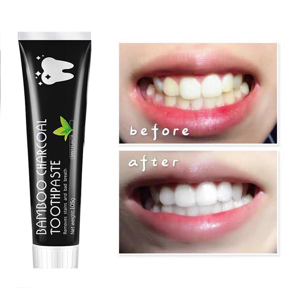 Bamboo Charcoal Toothpaste Whitening Teeth Activated Carbon Removing Yellow Teeth Cleaning Tooth Stain Fresh Oral Tooth Care