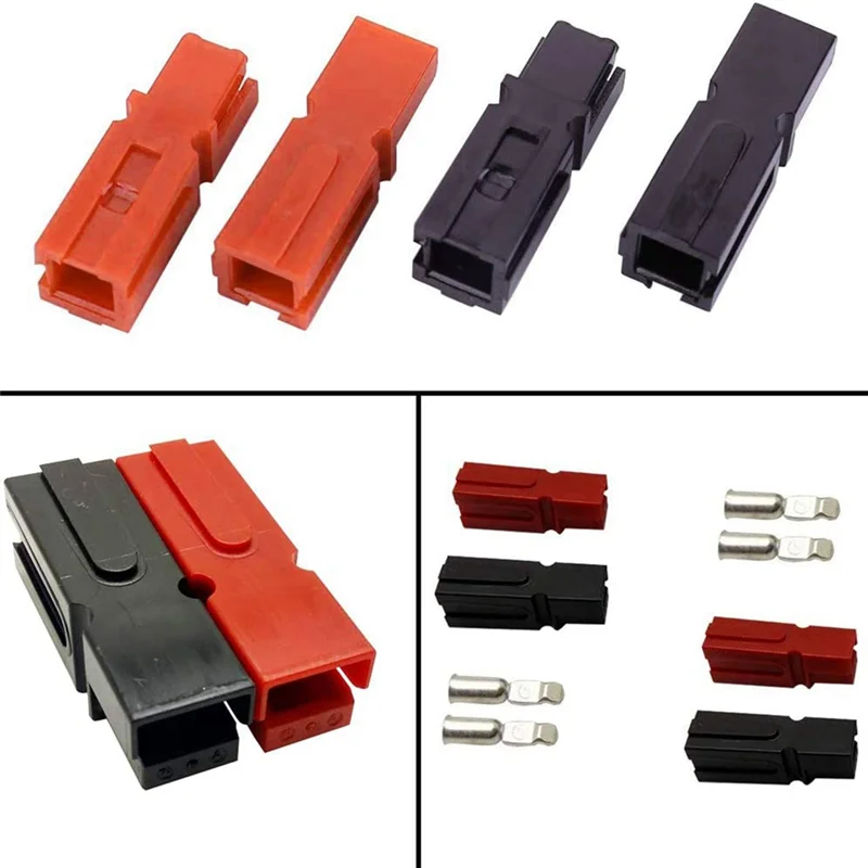 10 Pair 30A 600V Power Connectors Accessories with Insulation Cover for Anderson Powerpole Interlocking Plug Terminals