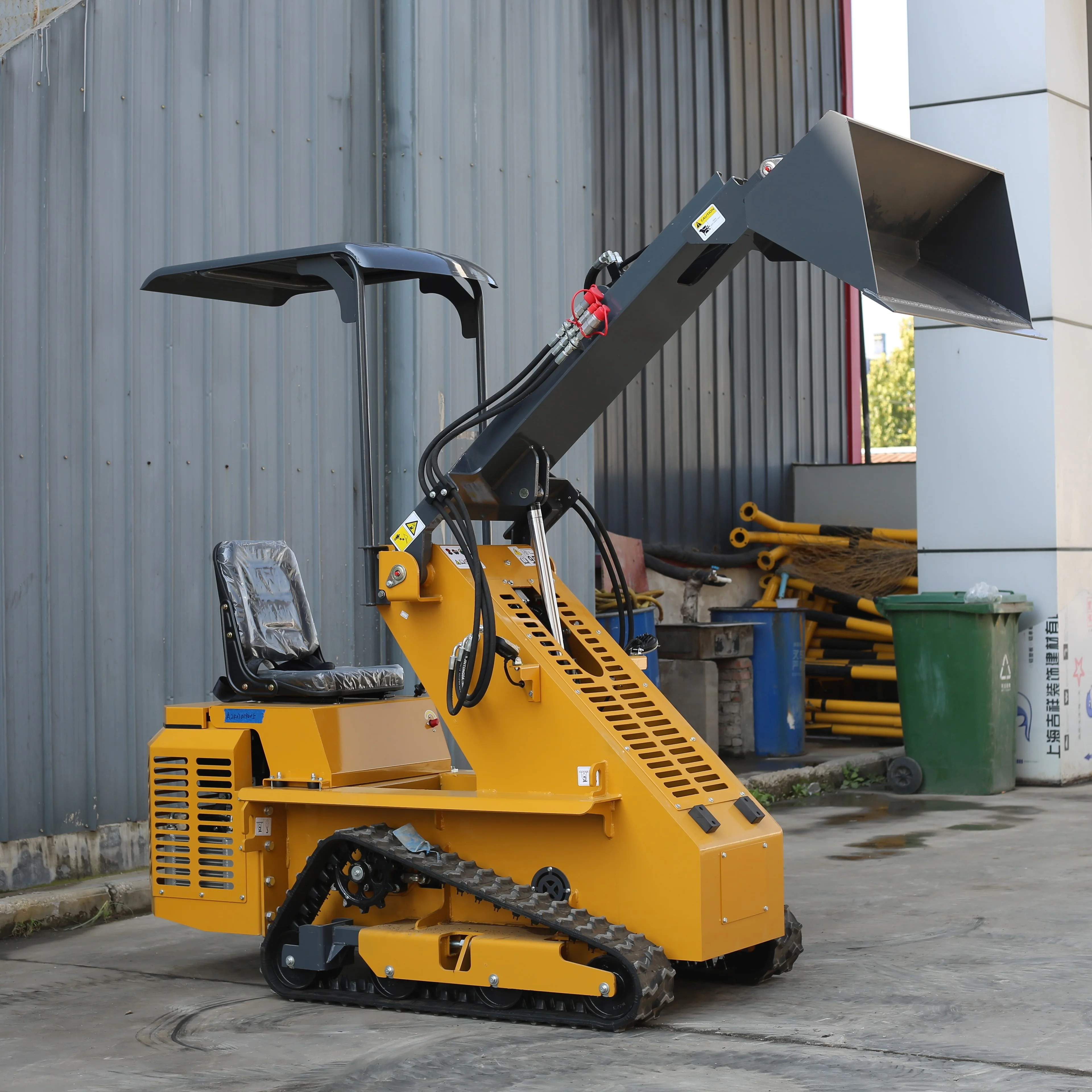 Wheel Skid Steer Loader Customized  Mini  loader Skidsteer  loader Front Loader  Free shipping Kubota EPA Euro V Small Loader