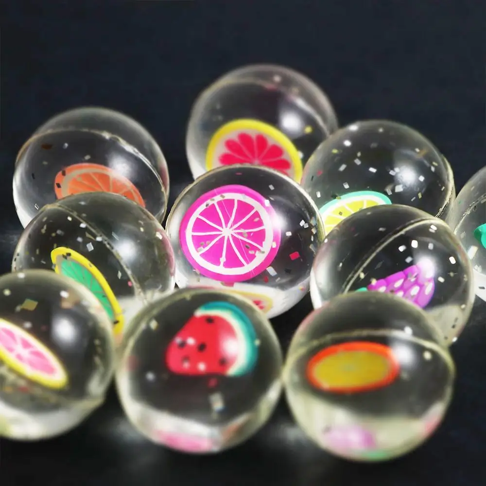 Bolas hinchables de goma transparente para bebés y niños, de 25mm Juguetes Divertidos, malabares flotantes, salto, deportes al aire libre, regalo, 10 unidades por lote