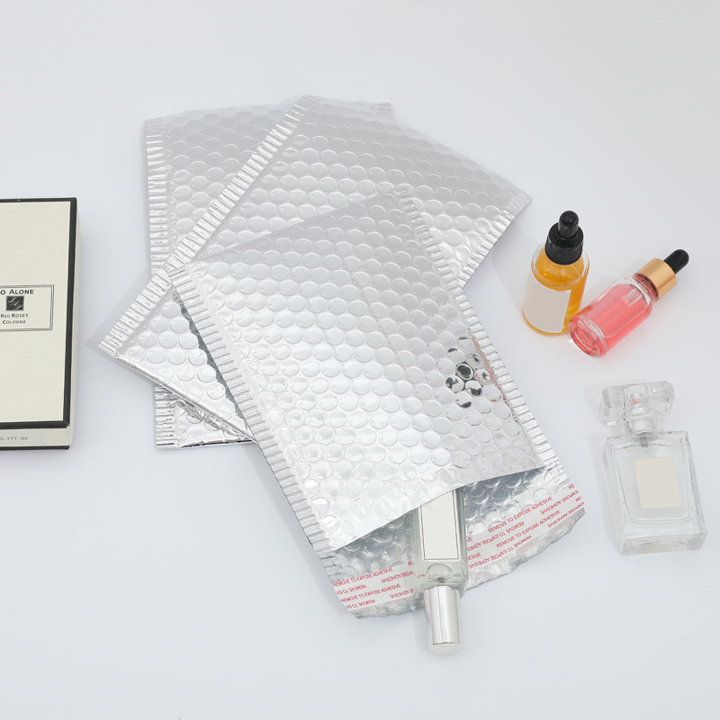 20ชิ้น/ล็อต Rose Gold/เงิน/สีม่วง/สีฟ้าบรรจุภัณฑ์ Bubble Mailer พลาสติกซองกระเป๋าของขวัญ Mailing กระเป๋า