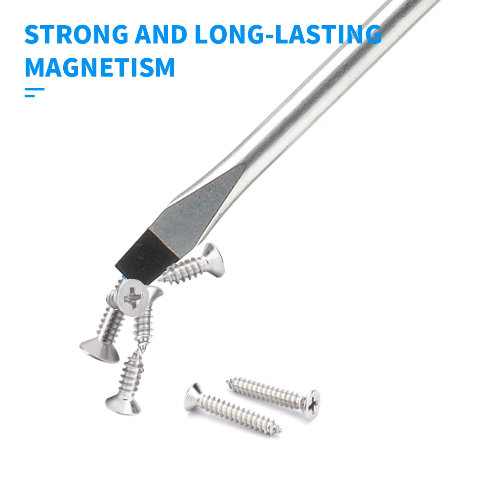 Extended 410mm Screwdriver Long Slotted Phillips Screwdriver Rubber Handle Multipurpose Magnetic Electric Screwdriver Tools