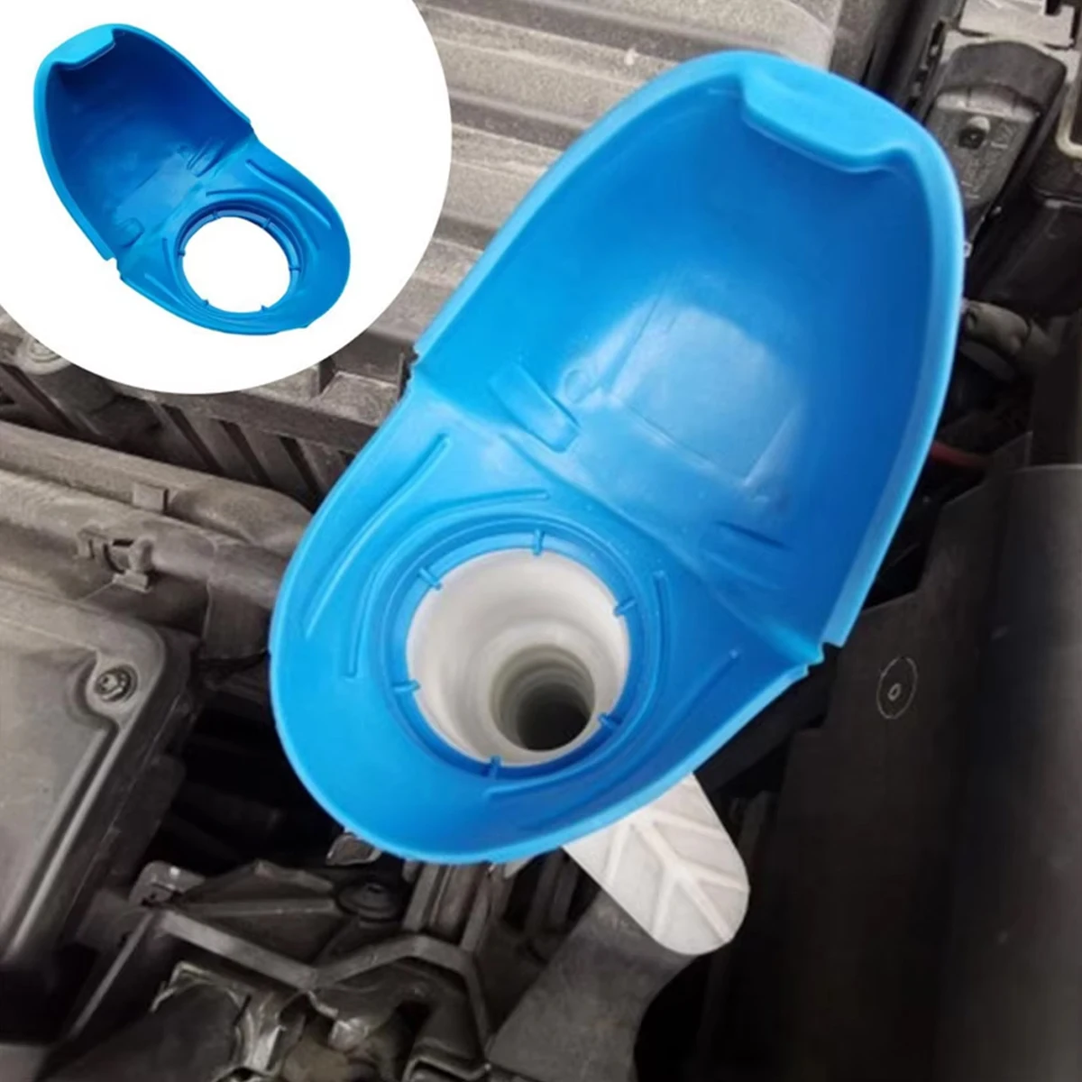 1pc tampa da arruela do carro acessórios do limpador de vidro do pára-brisa tanque limpeza spray garrafa para skoda 6v0955485 000096706