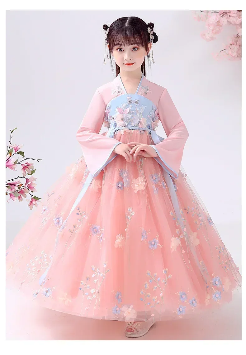 女の子現代韓服中国風のドレスハロウィン妖精子供服 Vestidos 伝統的なコスプレ子供衣装女の子ドレス