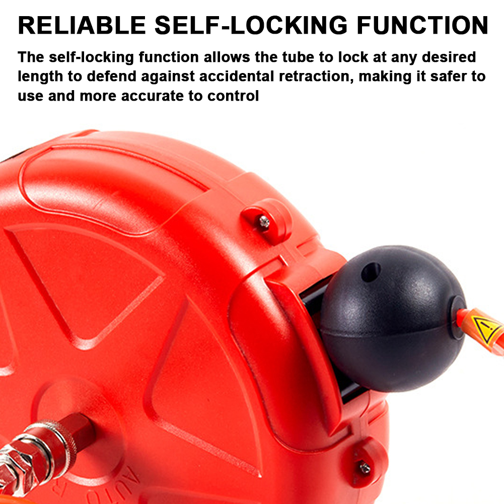 8 ミリメートル自動格納式ホースリール洗車庭灌漑水チューブホルダー壁マウント高圧水道管ローラー