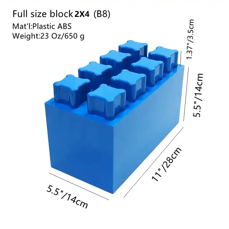 COBLOCKS-Bausystemsteine für Trennraumteiler und Veranstaltungen, 1-teilige Probe, übergroße Blöcke
