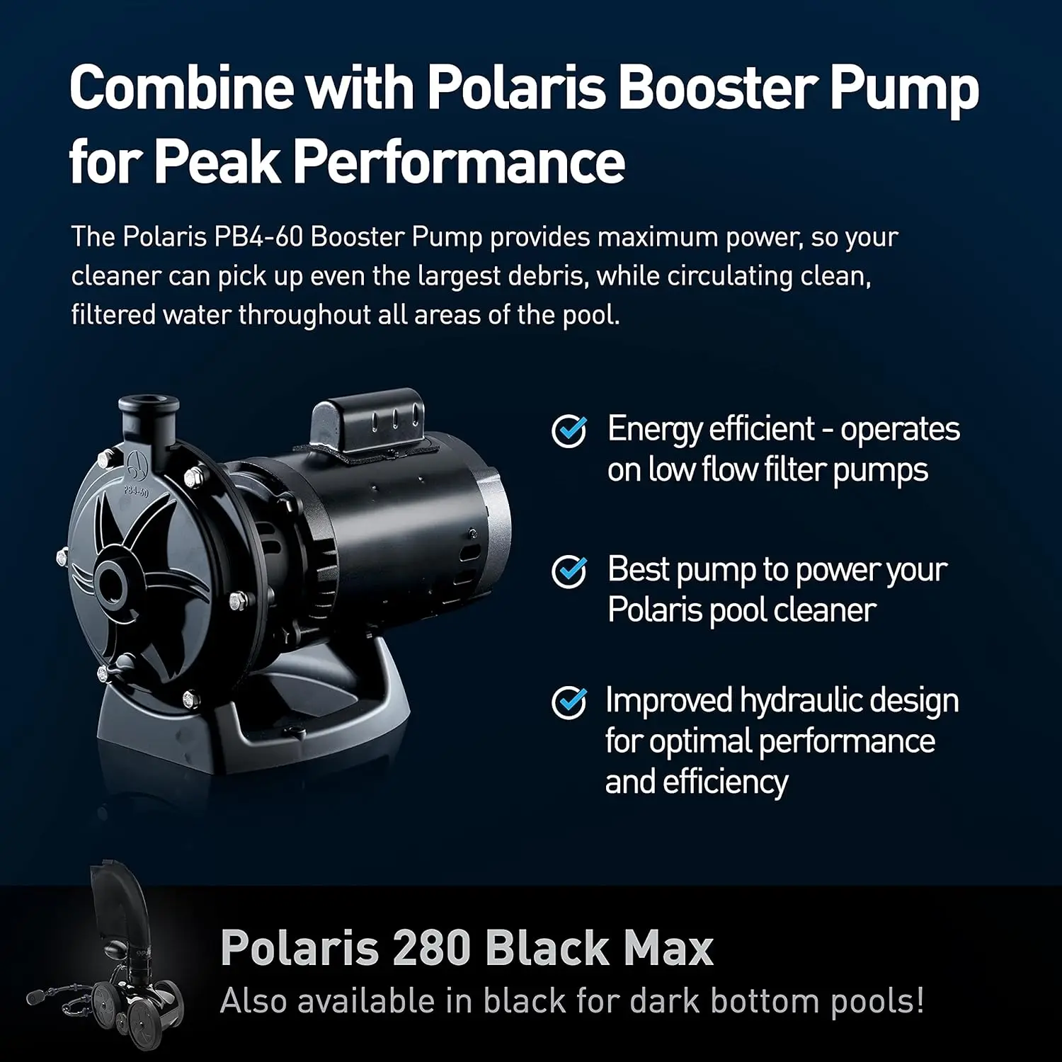 280 Pressure-Side In-ground Pool Cleaner, Double Venturi Jet Powered, 31ft of Hose with an All Purpose Debris Bag