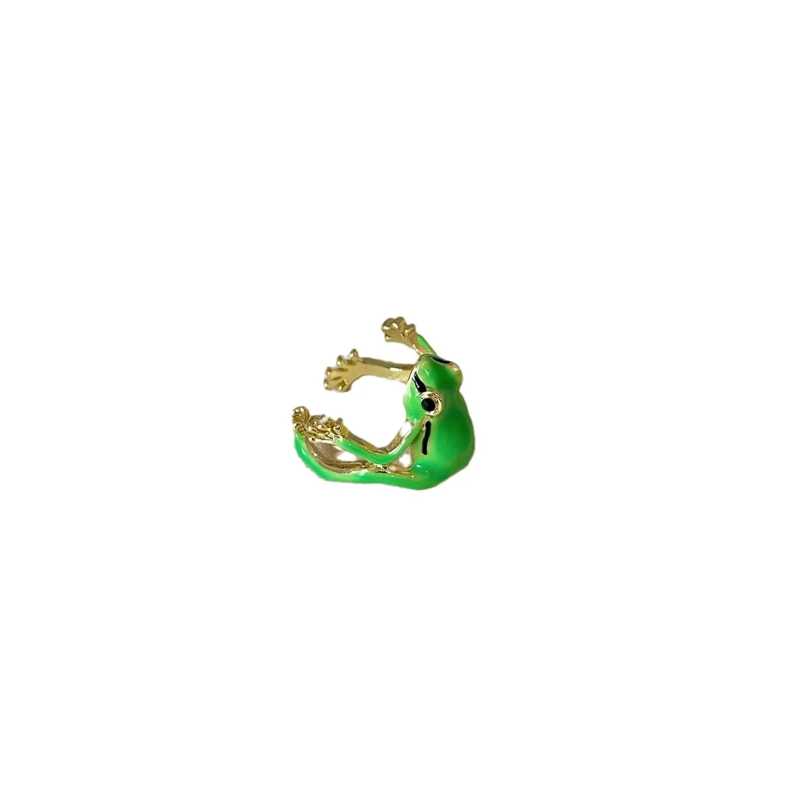Anello rana albero, anello rana verde eccentrico, design di nicchia, anello rana blu, apertura ad anello regolabile