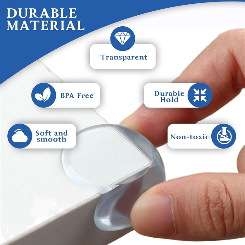 Protectores de esquina de mesa para Muebles de bebé, protectores de borde anticolisión transparentes para niños, cubiertas de borde de mesa de seguridad para bebés