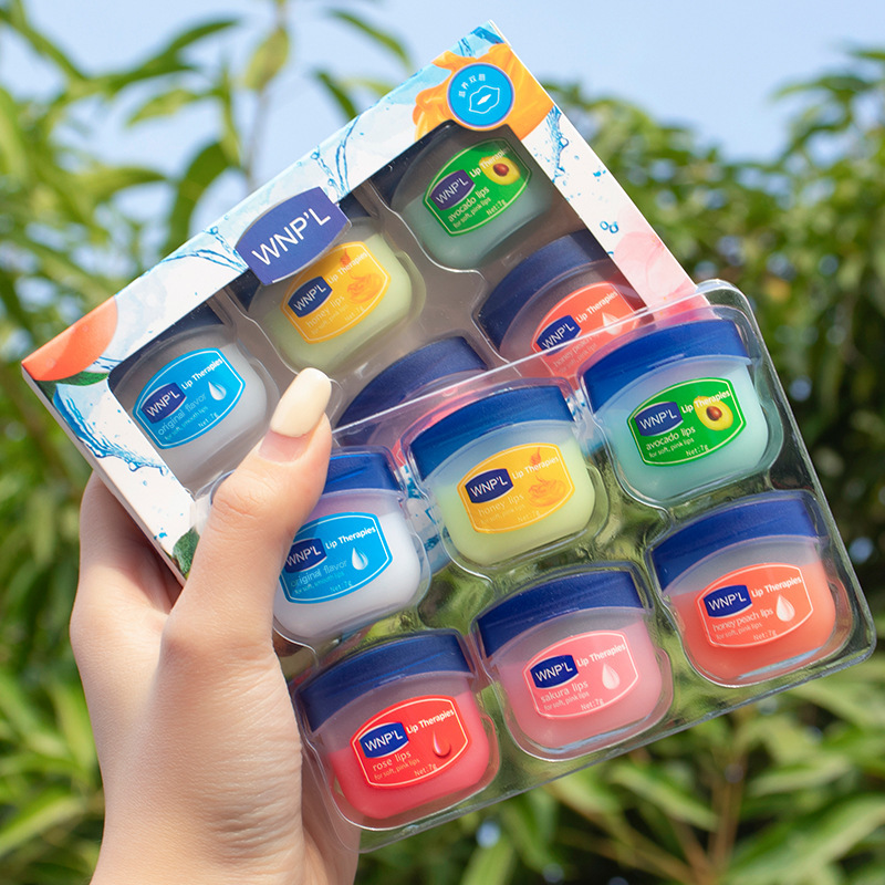 4/6/8pcs Balsamo per le labbra idratante Set Sbiancante Base idratante Base vegetale naturale Idratante Crepa Cura delle labbra Gelatina idratante