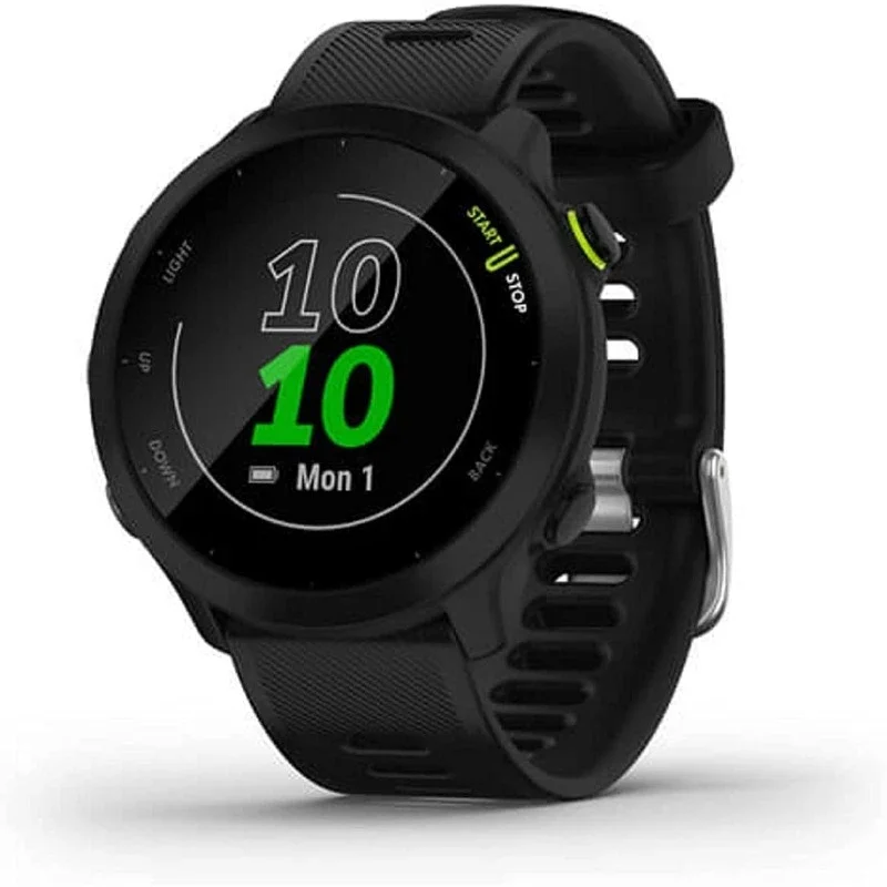 Popular Black Forerunner 55, GPS Running Watch with Daily Suggested Workouts, Up to 2 weeks of Battery Life- 010-02562-00