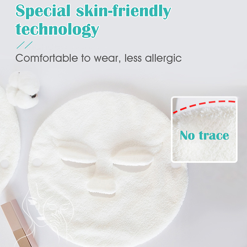 High Absorbency Facial Care Towel Set- Hot Cold Compress, Cleaning, Moisturizing, Steaming , Vintage Style, Knit Fabric