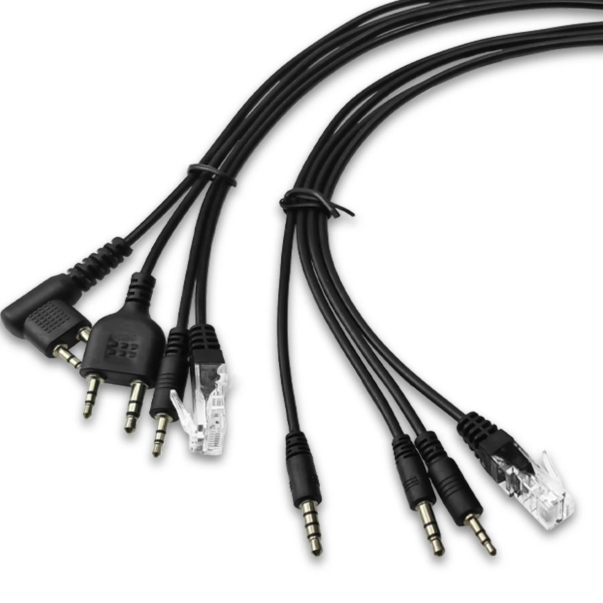 8 in 1 USB Programming Cable for Baofeng Kenwood TYT QYT  Motorola AXU4100 Yaesu icom Walkie Talkie Radio Car Radio CD Software