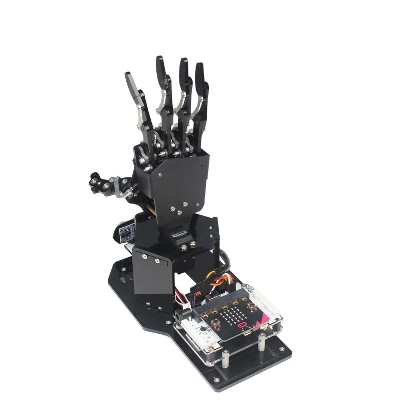 6 Dof Robotic Bionic Hand Manipulator Palm with 5 Fingers Project For Microbit Robot DIY Kit V2 Programmable Robot Starter Kit