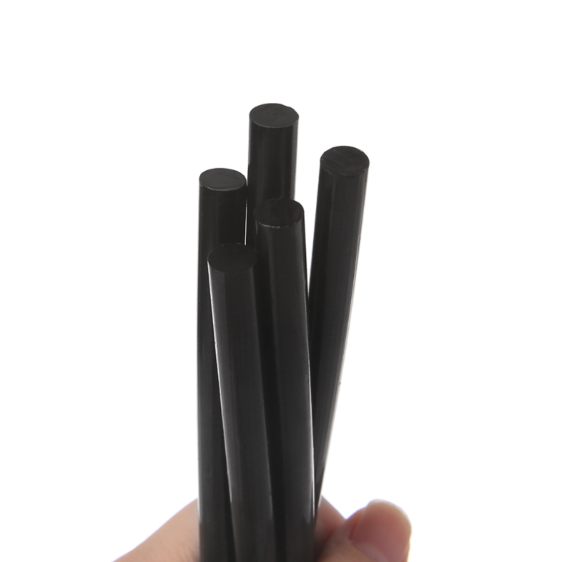M6CF 5 шт. термоклей-карандаш черный с высоким клеем 11 мм для DIY Craft Repair Tool