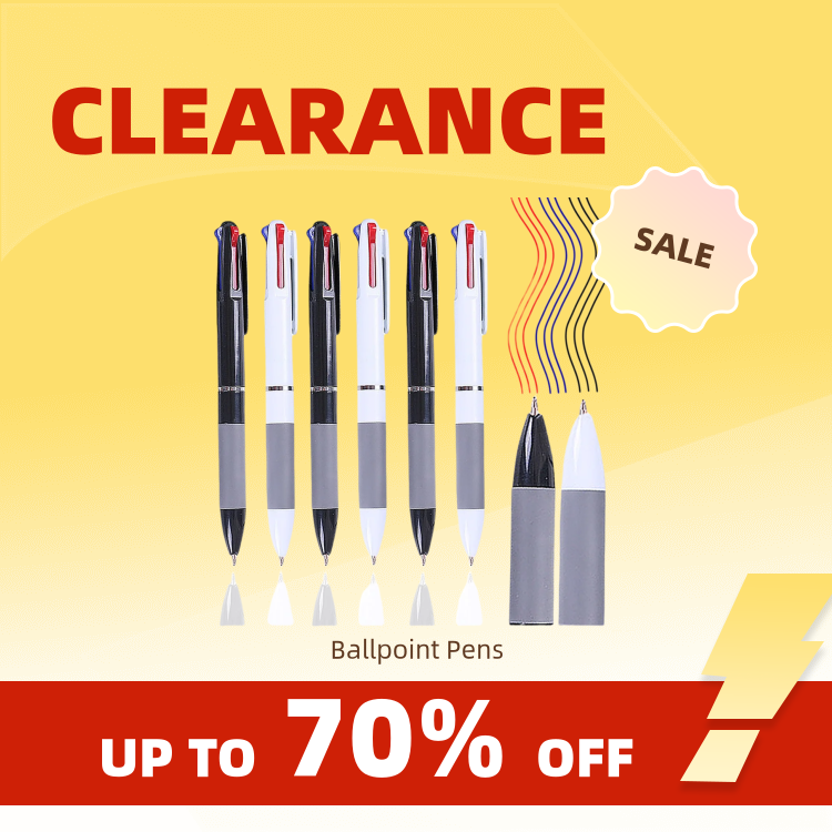 Clearance_3 in 1 Red/Black/Blue Ink Color 0.7mm Student Ballpoint Pens Ball Point Writing Stationery Fine School Supplies Pencil