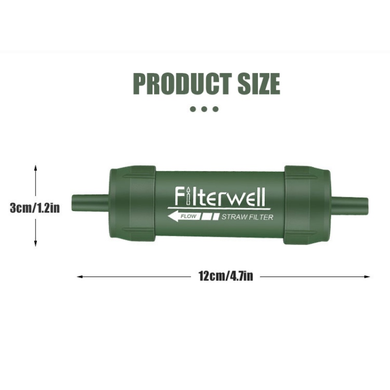 Outdoor Mini Wasserfilter Stroh Camping Reinigung tragbare Wander wasser reiniger für Überleben oder Not versorgung