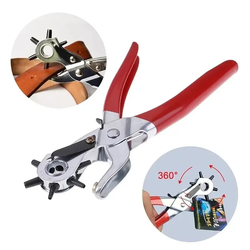 Profissional Couro Punch Tool, Multi Function Alicates, Cinto, Relógio, Correias, Bolsa