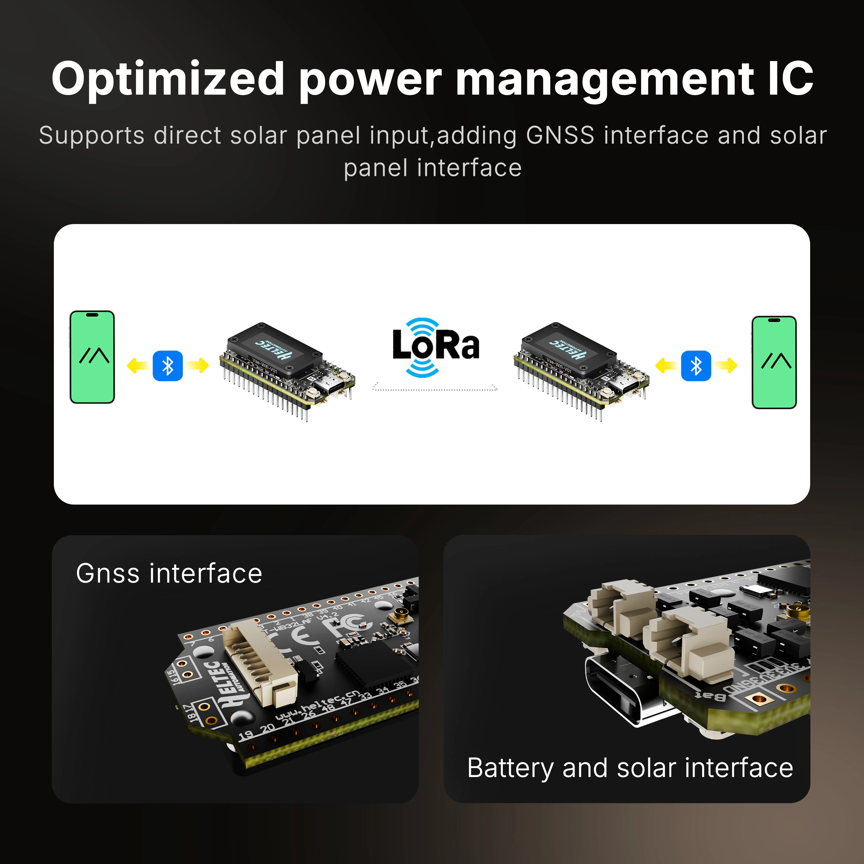 ﻿   Neues Heltec LoRa 32 V4 Meshtastic GPS ESP32 SX1262 0,96 Zoll OLED Solarbetriebenes Dev-Board Mesh Netzwerk WiFi LoRa BLE Low Power