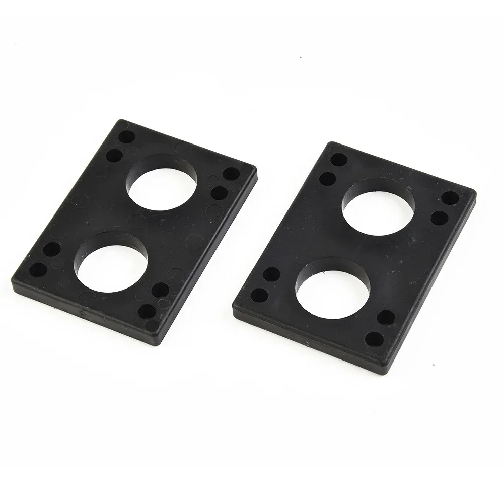 16 ชิ้น 10 มิลลิเมตรปะเก็น Riser Pads + 40 มิลลิเมตรสลักเกลียวสําหรับสเก็ตบอร์ด Longboard Double Rocker แผ่นยางสลักเกลียวโลหะ 1 ชุด 8 สกรู 2 Spacers