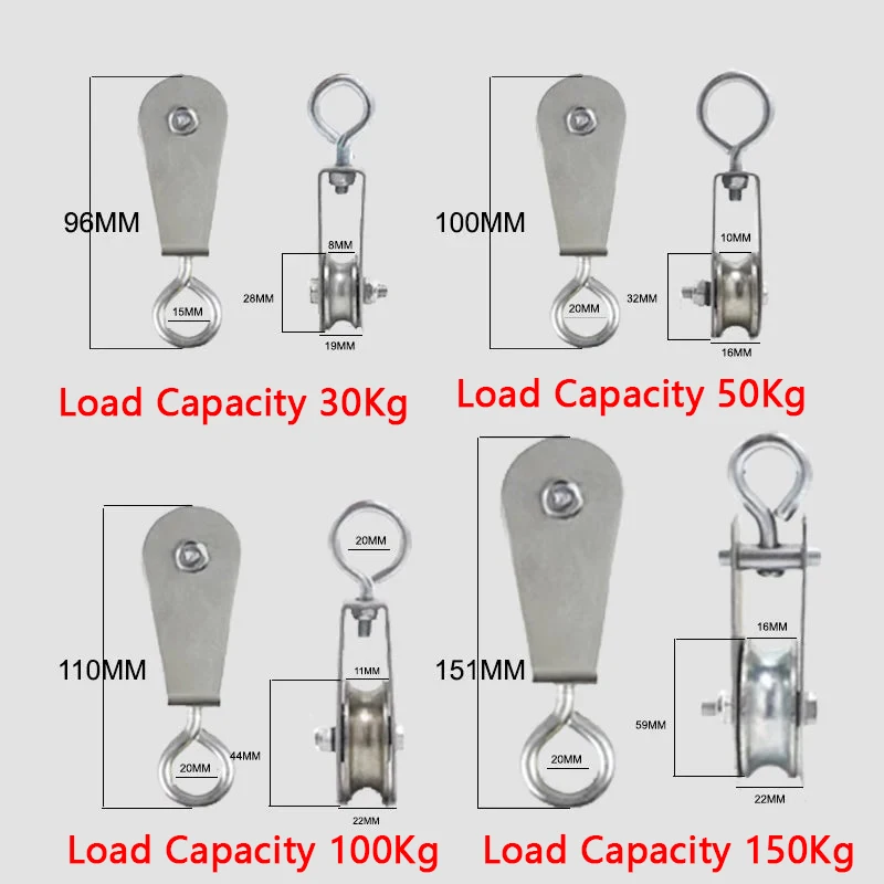 รอกสายเคเบิลหมุนได้360องศาล้อลากระบบรอกสำหรับ LAT DIY บล็อกลิฟต์ลิฟต์บันไดอุปกรณ์ยิม