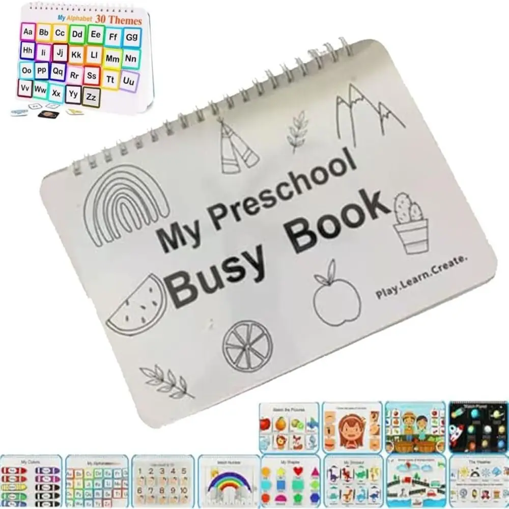 สําหรับเด็กวัยหัดเดิน My ก่อนวัยเรียน Busy Book ของขวัญสร้างสรรค์กิจกรรมการเรียนรู้เด็กวัยหัดเดิน Busy Book การศึกษาสมุดงานก่อนวัยเรียน Busy Book