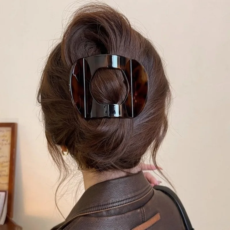 Neue Koreanische Essigsäure Haar Clip frauen Löffel Clip Frühling Clip Leopard Haar Clip Top Clip Einfache Mädchen Haar Zubehör