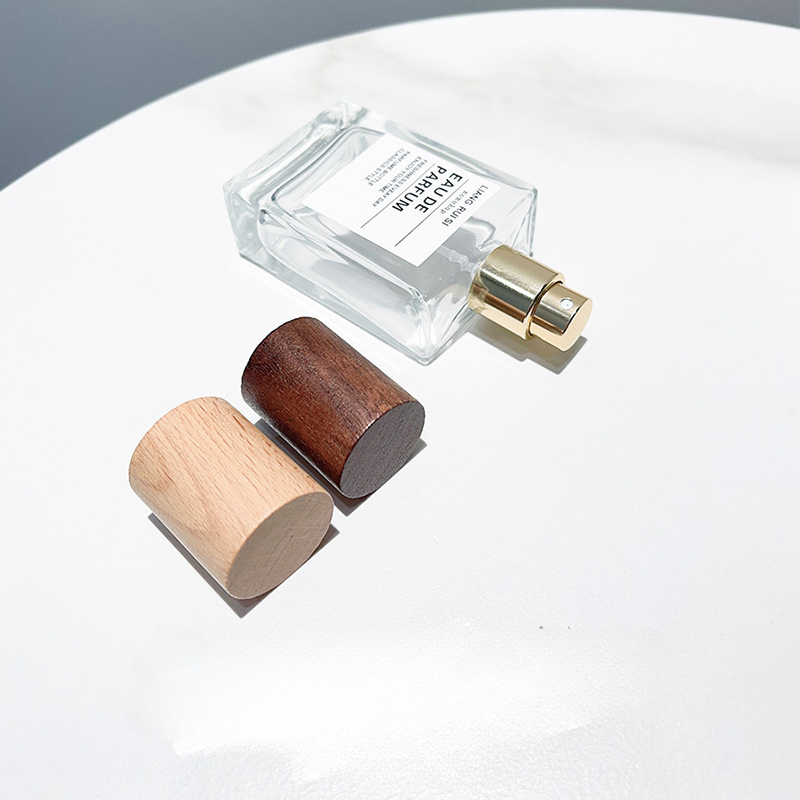 50ml Square Glass Perfume Bottle Clear Spray Bottles Packaging Bottle Refillable Atomizer Travel Cosmetic Container High Grade