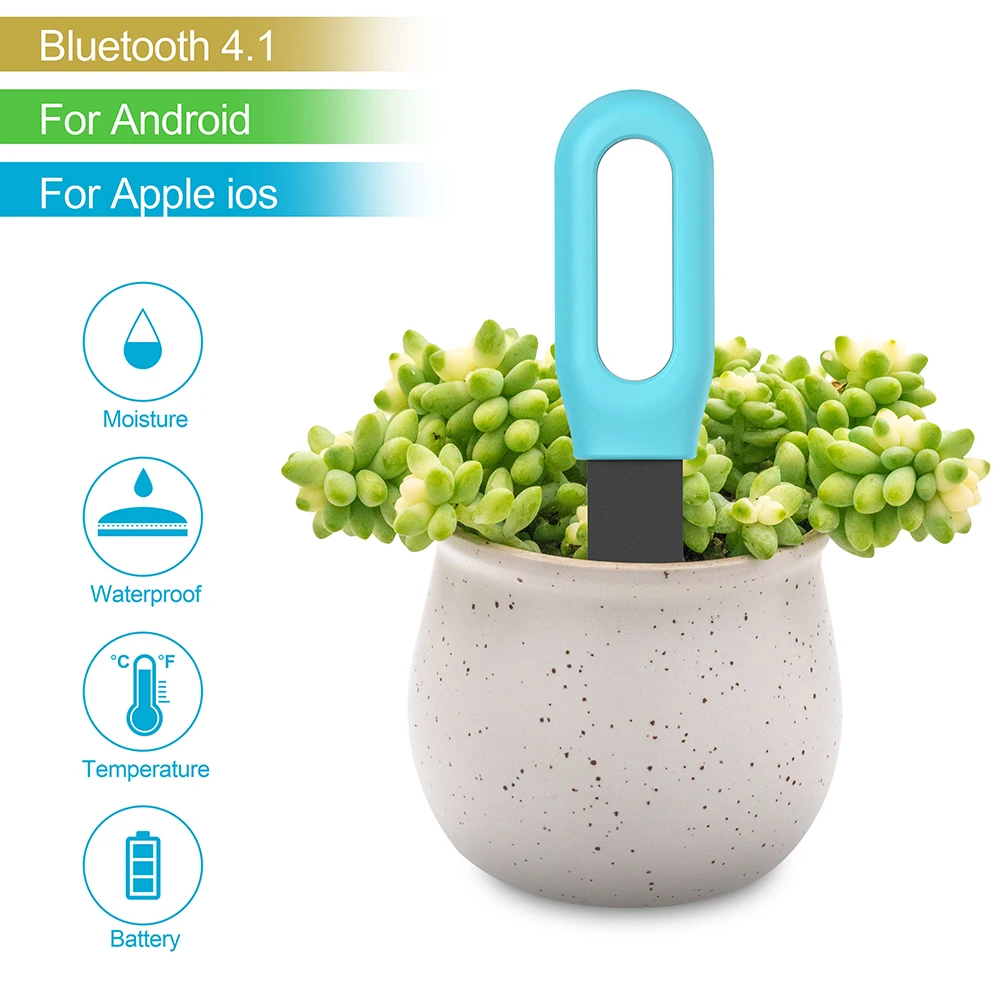 Haozee Tuya สมาร์ทบลูทูธเครื่องทดสอบดินอุณหภูมิและความชื้น Thermo Hygrometer Garden Automation เครื่องตรวจจับชลประทาน