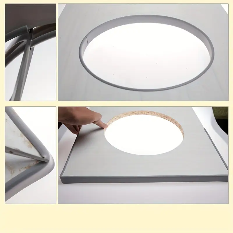 1 unidad de cinta de sellado de bandas de borde de PVC autoadhesivas de 5m/196,85 pulgadas, tira en forma de U para muebles, gabinete, escritorio, Protector de borde