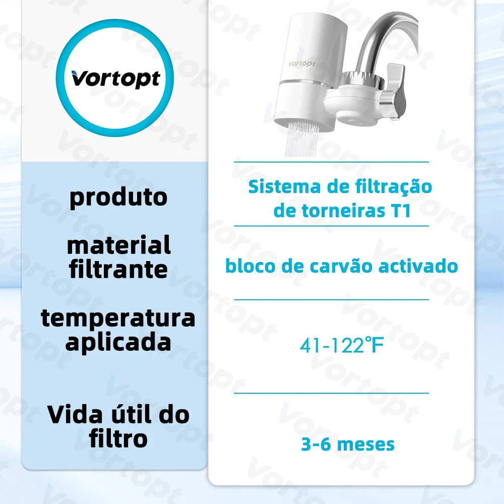 Vortopt Faucet Filtro de Água Purificador para Cozinha Home Filtro Drinking Filtration System 400 Galões CEC Mount Tap 0.5 GPM 5 estágios Filtro De Agua Torneira Com Filtro Torneira Com Filtro Purificador De Água