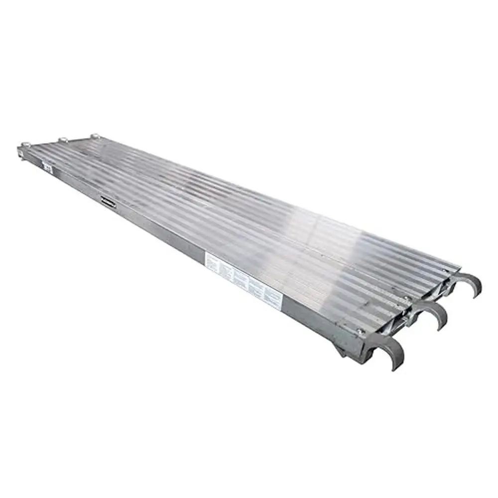 Aluminum 7ft. Scaffold Plank 3-Pack 75lbs. psf-Load Capacity Corrosion-Resistant Sturdy Durable Scaffolding Frame Compatible