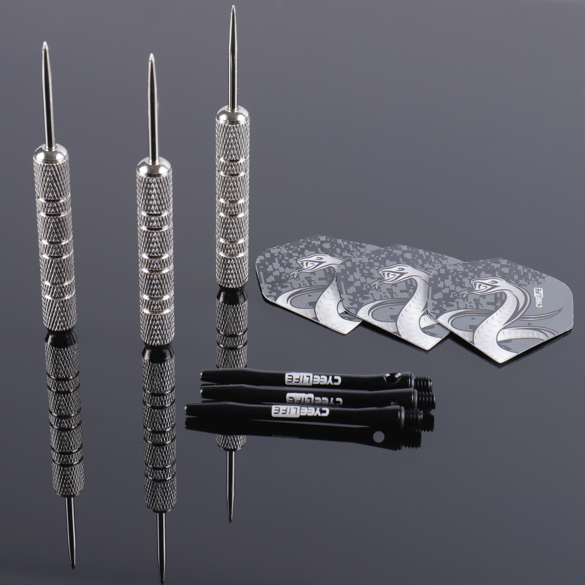 CyeeLife 3 шт. 20 г профессиональный летающий дротик стальной игольчатый наконечник дротик для спорта на открытом воздухе в помещении развлекательные игровые аксессуары